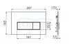 AQUAFORM - Przycisk uruchamiający OPTIMA RECTANGLE do sytemu podtynkowego WC chrom błyszcący  AQ.501-30212